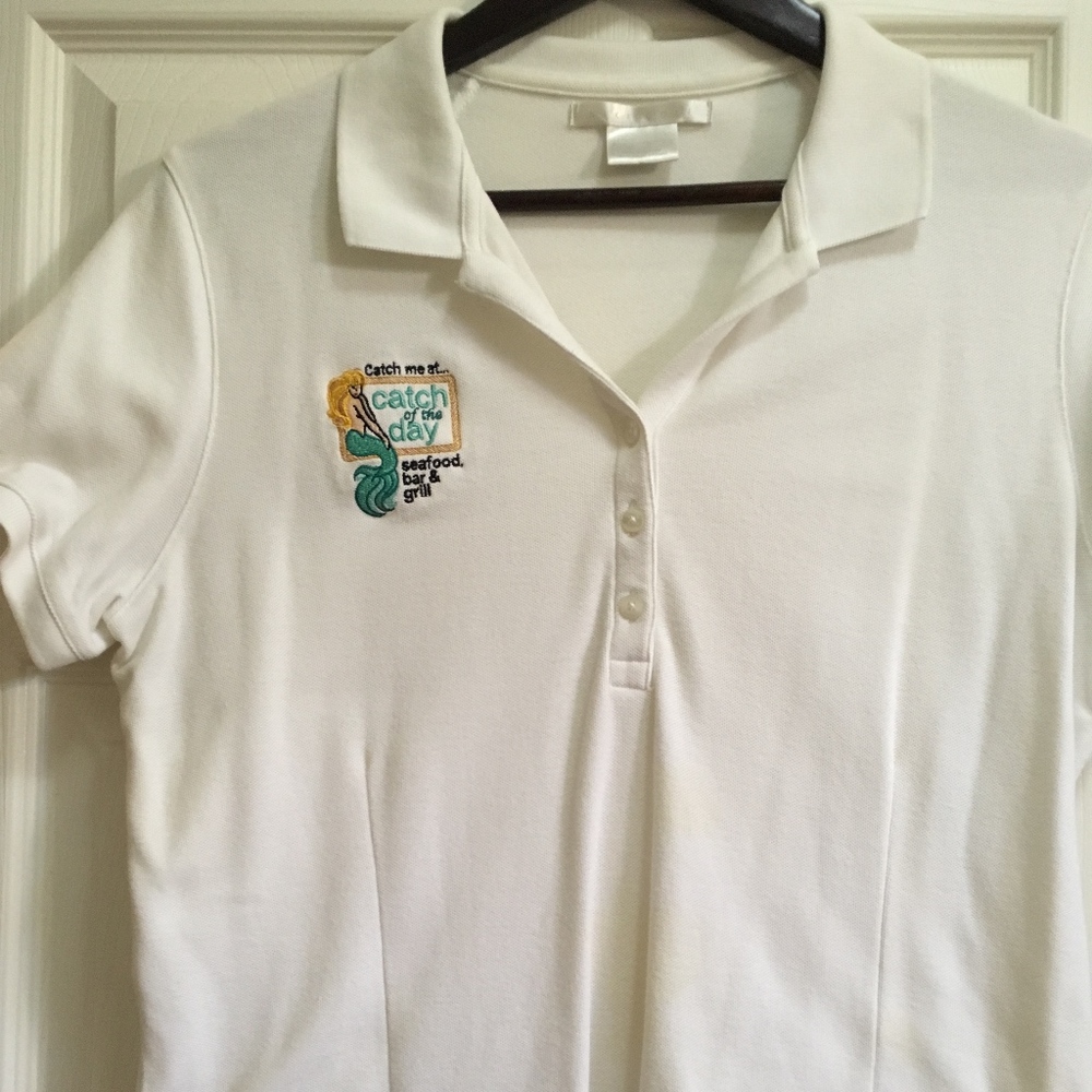 Nike Golf Polo Shirt Seafood Restaura w/Mermaid  M